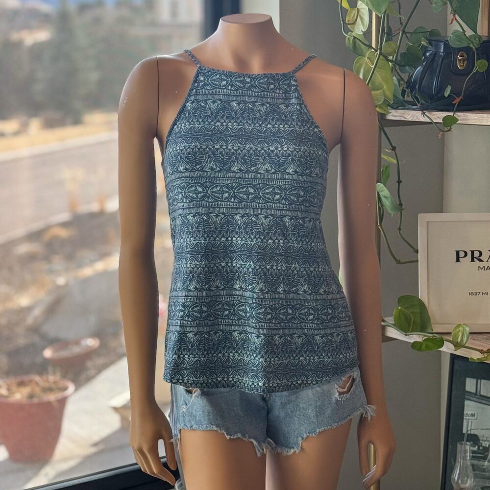 Patagonia Alpine Valley Tank Top SP19 Built-in Shelf Bra Loft Tidal Teal - XS